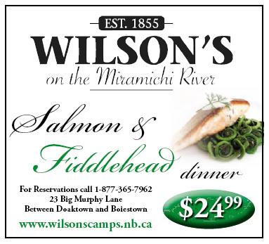 Salmon and Fiddlehead Dinner